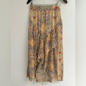 BA&SH Floral Ruffle Skirt NEW